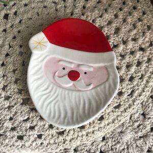 Santa Claus Ceramic Spoon Rest